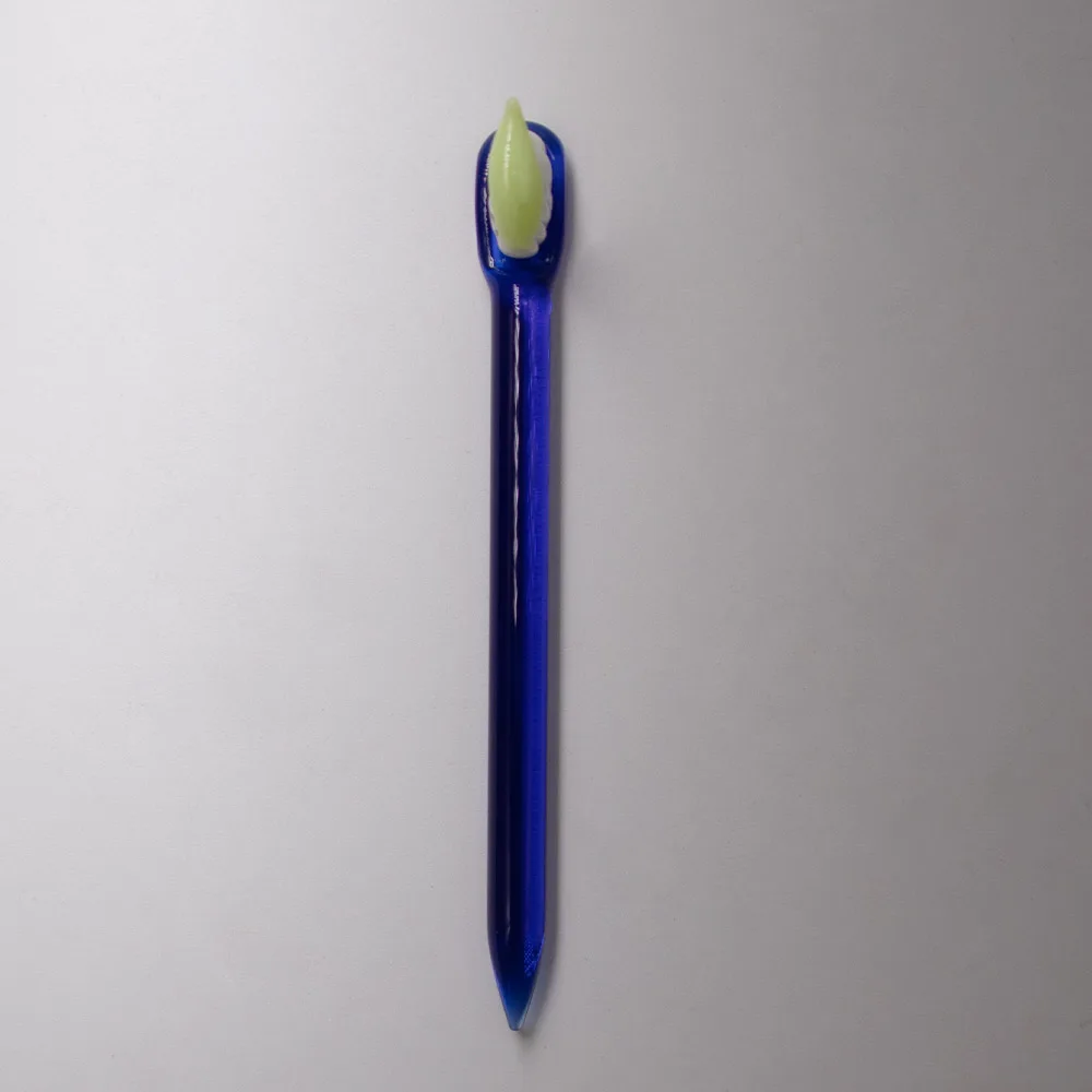 Инструмент для зубной щетки HORNET в форме стеклянной зубной щетки, 120 мм, инструмент для зубной пасты из стекла для кварцевого бурового масла, аксессуары для карбюратора - Цвет: Blue