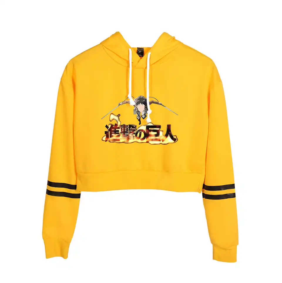 yellow cropped jumper