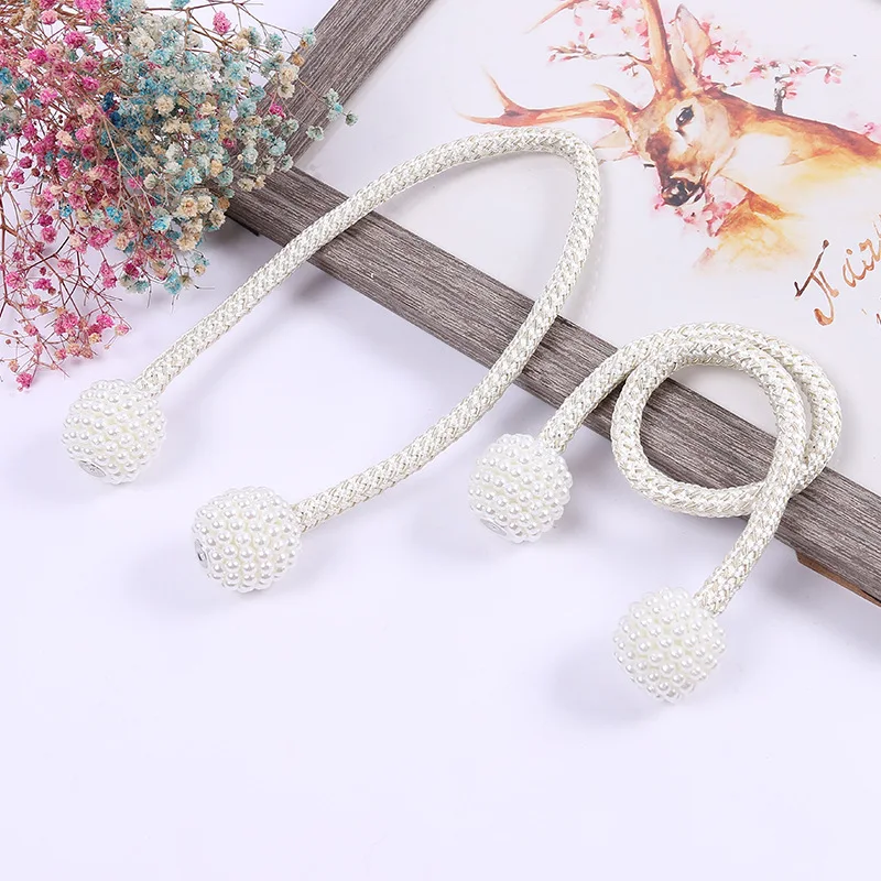 

1x Pearl Magnetic Curtain Clip Curtain Frame Lace Buckle Hanging Ball Buckle Lace Curtain Accessories Home Decoration