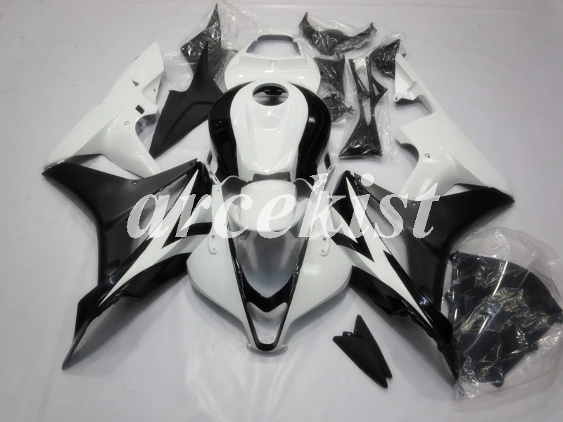 Мотоцикл литья под давлением обтекатель подходит для CBR600RR CBR 600RR F5 2007 2008 CBR 600 RR CBR600 07 08 Обтекатели Черный Белый