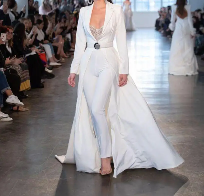 White Lace Jumpsuit Women Rompers Long Sleeve Trench Coat Fake Two Pieces V neck Lace Slim Fit Feminino Elegant Work Jumpsuits White Lace Jumpsuit Women Rompers Long Sleeve Trench Coat Fake Two Pieces V neck Lace Slim Fit Feminino Elegant Work Jumpsuits