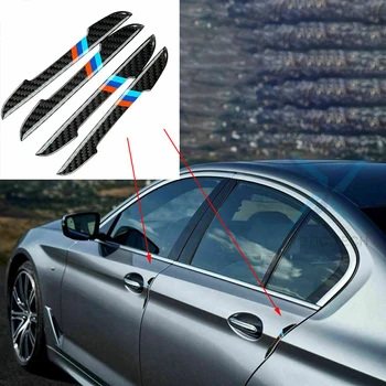 

Mouldings Protection Stickers Trim Carbon Fiber look For BMW Exterior 4pcs