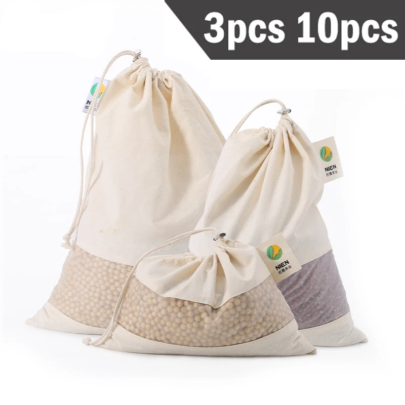 drawstring reusable bags