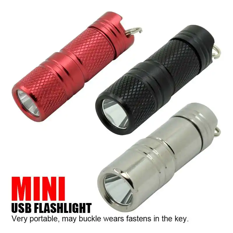 8854 5FC4 Safety Mini Keychain ABS Torch Tetris LED Light Flashlight Small Super 