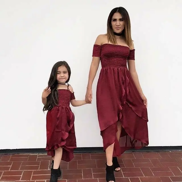 Семейное платье одинаковые комплекты для мамы и дочки праздничные платья-пачки для выпускного вечера
