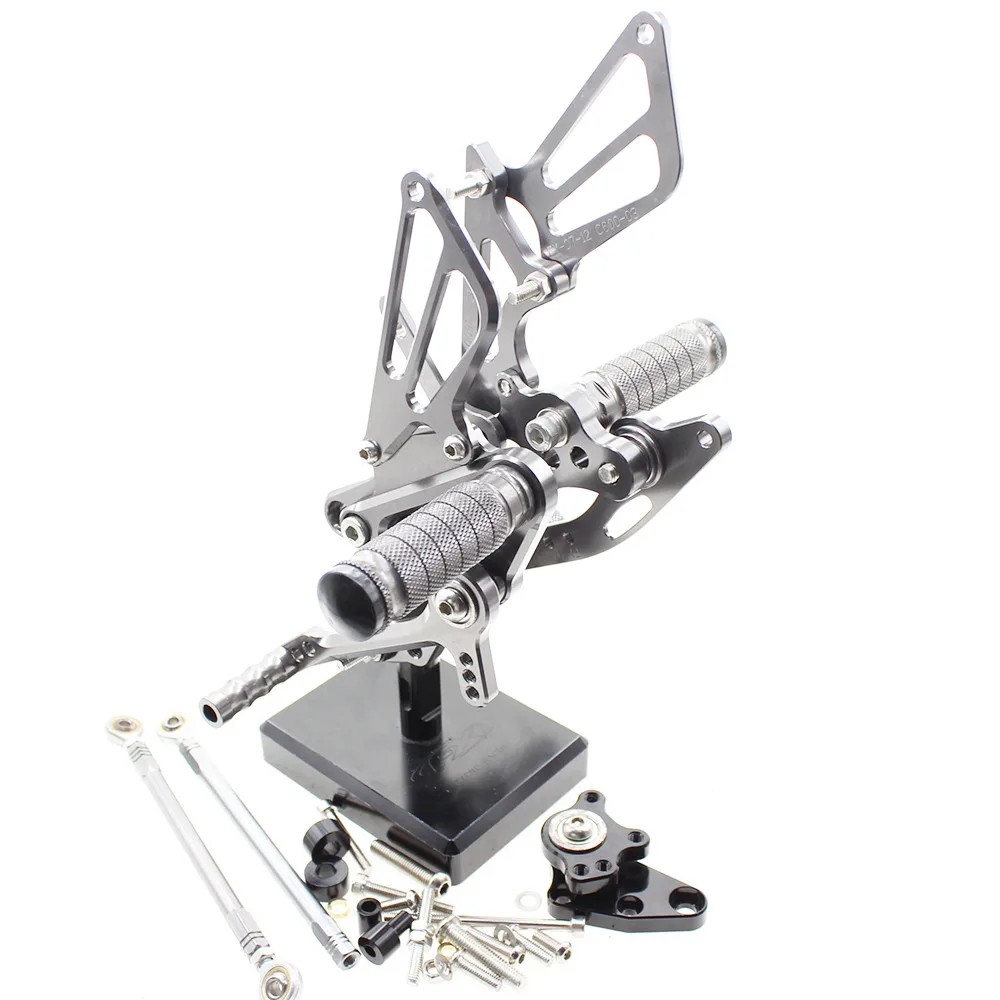 Для Honda CBR1000RR 2004-2007 CNC регулируемая подножка для ног Педаль Peg Rearset задний Набор