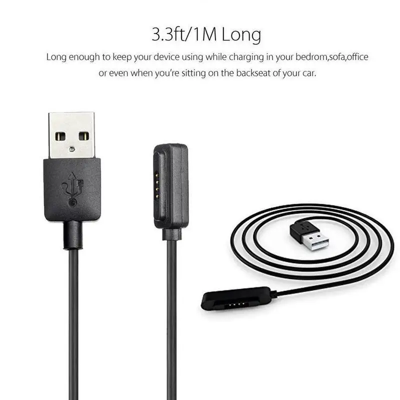 Умные часы аксессуары зарядное устройство 3 фута USB Магнитный кабель для быстрой