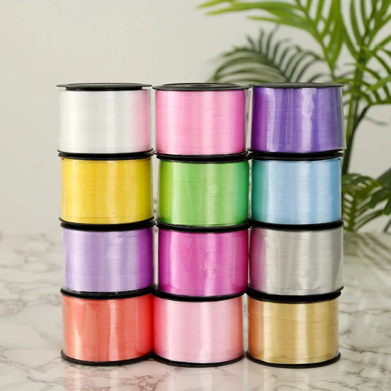 1PCS 100yard Tied Balloon Laser Curling Ribbon Tapes Diy Wedding Christmas Party Decoration Accessories Bows Gift Packaging 5mm ribbon decoration ribbon supplies wrapping ribbon