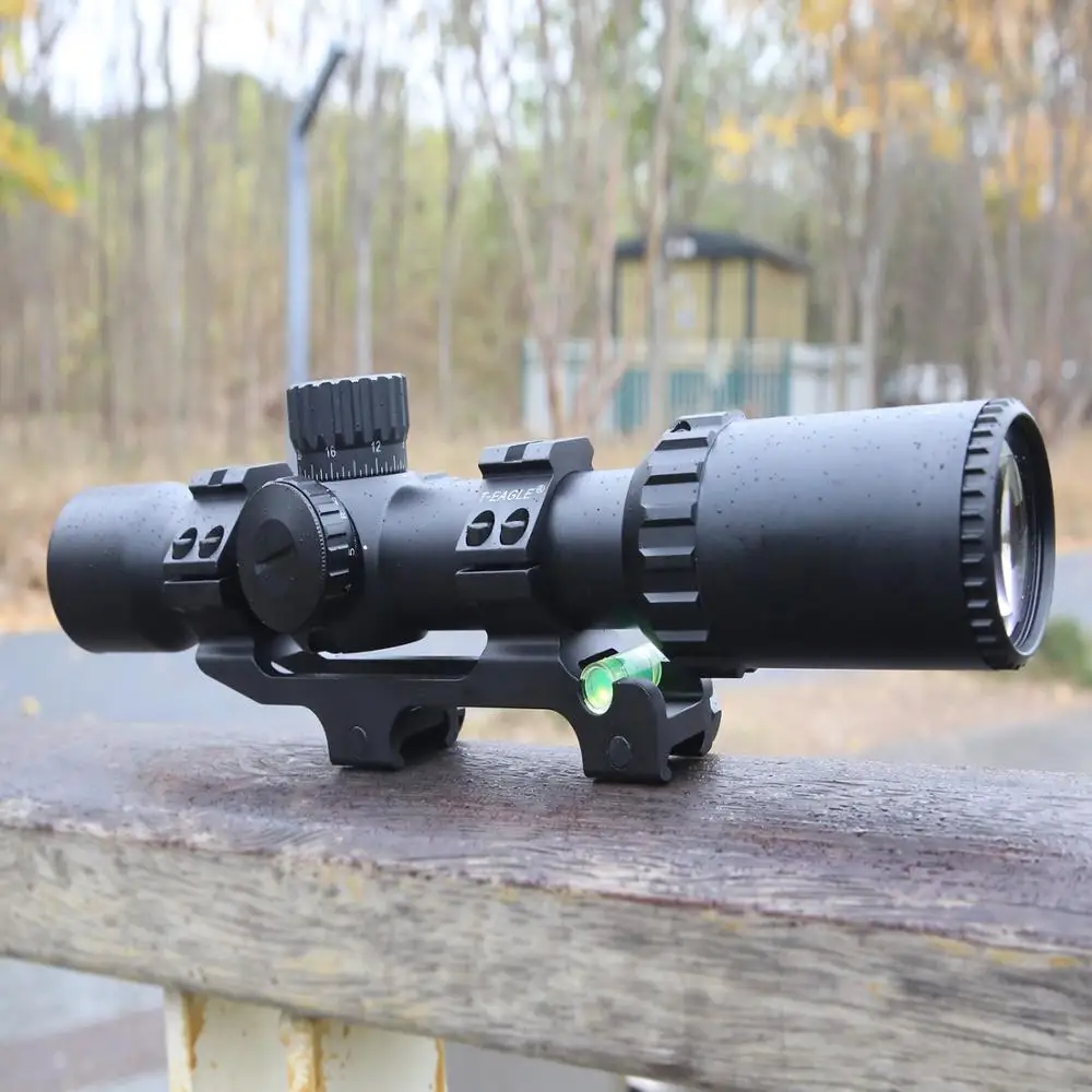 TEAGLE ED 1-12X30IR пуленепробиваемый прицел с точечной подсветкой CQB Riflescope. 223 AR15. 308