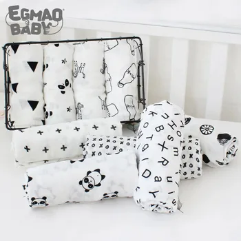 

Muslin Baby Swaddle Blanket Newborn Infant 100% Cotton Swaddle Towel Baby Soft Receiver Bedding Newborns Blanket Bath Cloths