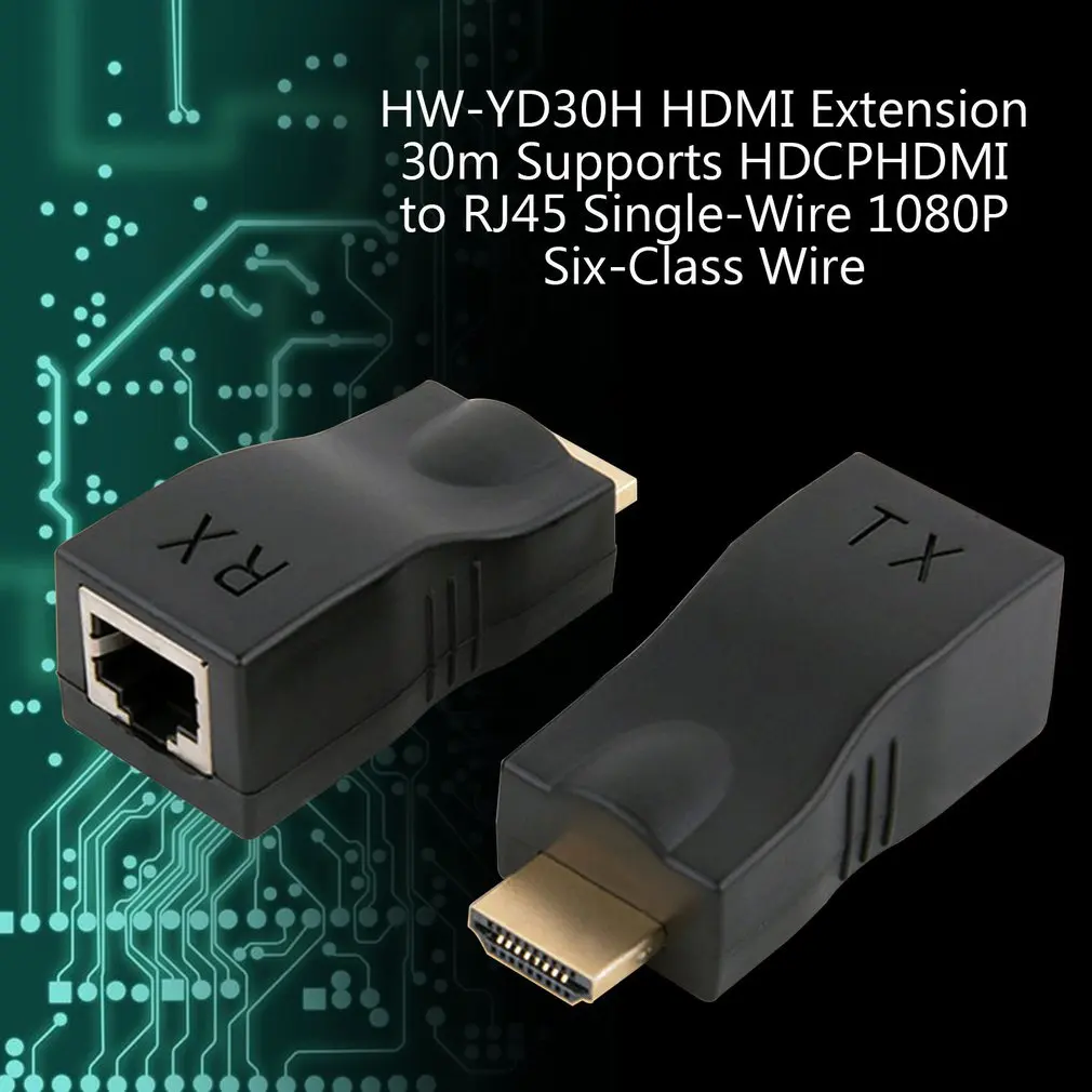 Hdmi удлинитель 30 метров Поддержка HDCP HDMI к RJ45 одиночный сетевой кабель 1080P