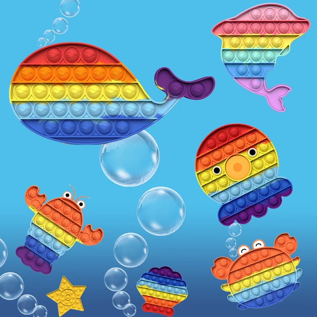 New Push Pop Bubble Reliver Stress Sensory Toy Autism Needs Share Fidget Anti-Stress Adult Squeeze Funny Game Toys For Children 2