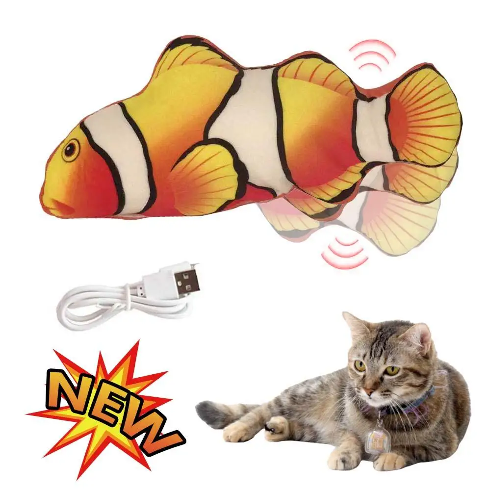 Игрушка для кошек USB электрическая имитация рыбы игрушка с кошкой мята