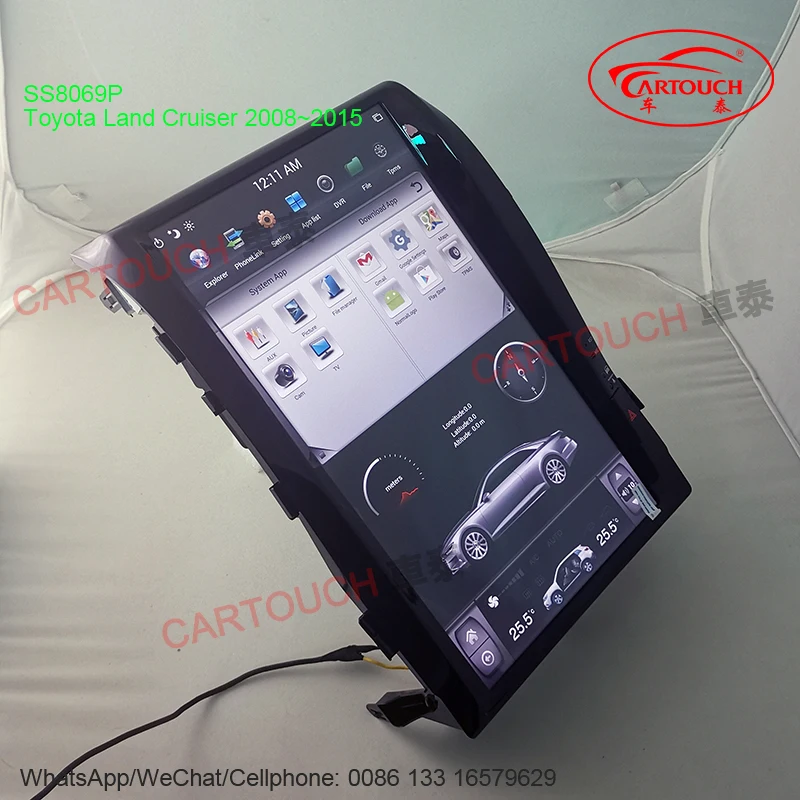 Вертикальный ips экран Tesla стиль Android автомобильный gps мультимедийный плеер для Toyota Land Cruiser верхняя версия 2008~ автомобильный Радио gps HD