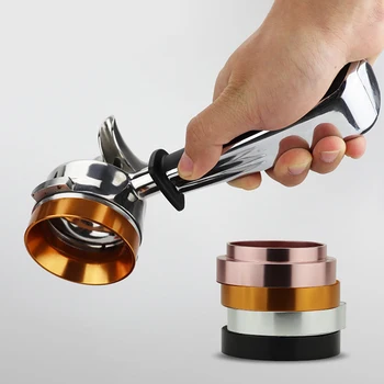 

Aluminum Intelligent Coffee Dosing Ring For Brewing Bowl Coffee Powder Espresso Barista Tool For 58MM Profilter Coffee Tamper