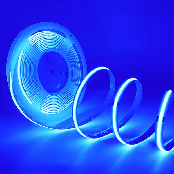 thumbnail image 1 of Tira de LED COB de 5 V, 12 V y 24 V de alta densidad RA90, 320 LED, luz lineal, cálida, natural, blanca fría, roja, azul hielo, amarilla y rosa, 1 of 5