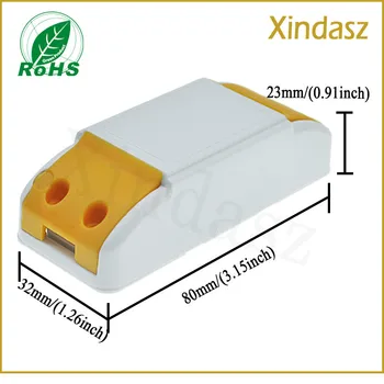 

Waterproof Plastic box for electronics led device LED drivers junction box 80*32*23mm