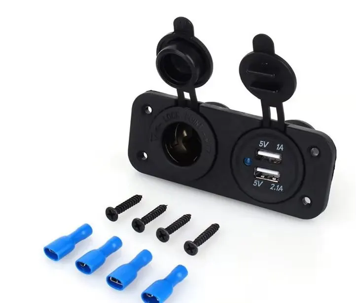 12V двойная USB розетка для автомобильного прикуривателя Разветвитель 5V зарядное устройство адаптер питания розетка Аксессуары Новое поступление прикуриватель