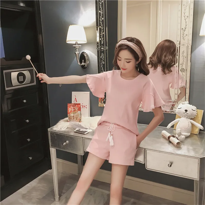 

901 # [According to Feminine] 2019 New Products Sunken Stripe Set M -Xxl #