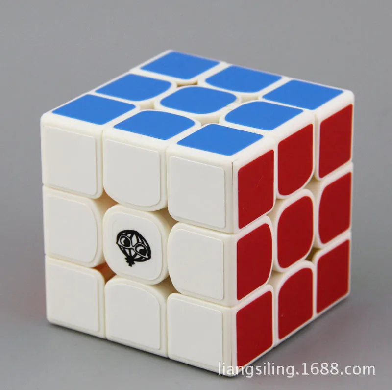 [Лук Фантом трехслойный Кубик Рубика Белый] 3X3X3 yangcong 56,5 Размер 3-заказ белый фон Кубик Рубика