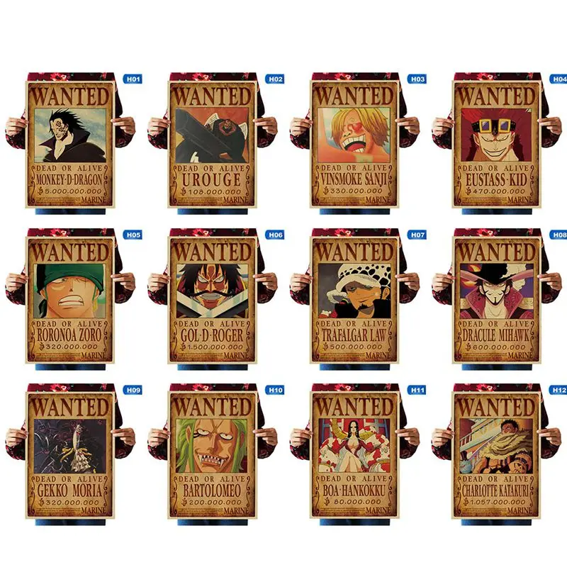 ซ อ Cool Anime One Piece Members Collection Painting Poster Paper For Door Room Bar Coffee Wall Stickers Decor Living Room ท เจด เซ นทร ล Jd Central ส งฟร การ นต ของแท Jd Co Th