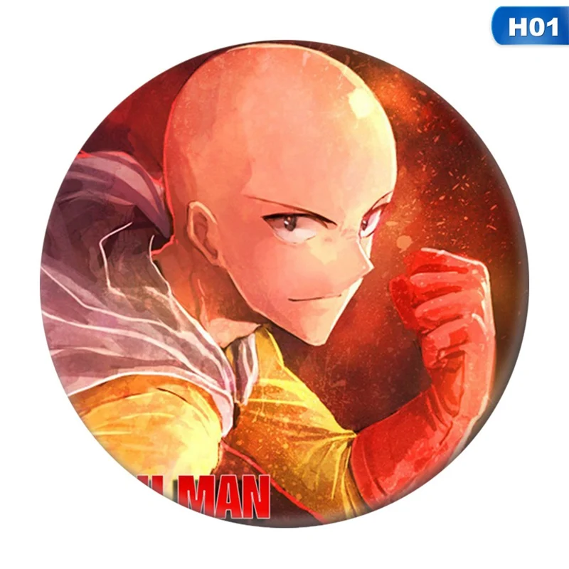 BRH2957H01 Мода Аниме 1 шт. один удар человек значок косплея Genos Tatsumaki брошь булавки милые Saitama коллекция Значки для рюкзаков - Окраска металла: BRH2957H01