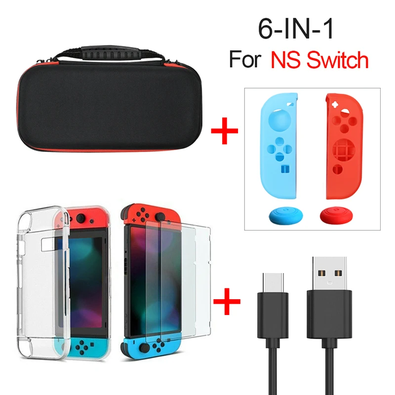 Carry-Case Switch-Accessories Protective Nintendo NS Travel Bag Hard-Shell for Portable