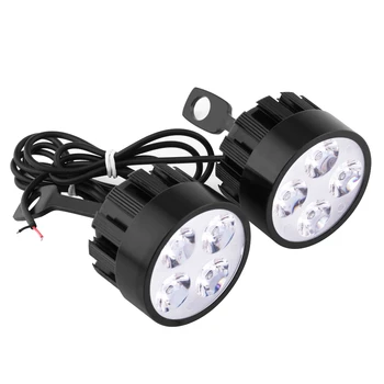 

1 Pair Universal Motorcycle Headlight LED Driving Fog Spot Head Light Spotlight Lamp