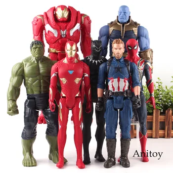 

Titan Hero Series Marvel Avengers Figure Action Thanos Iron Spider Panther Iron Man Hulkbuster Captain America Toys