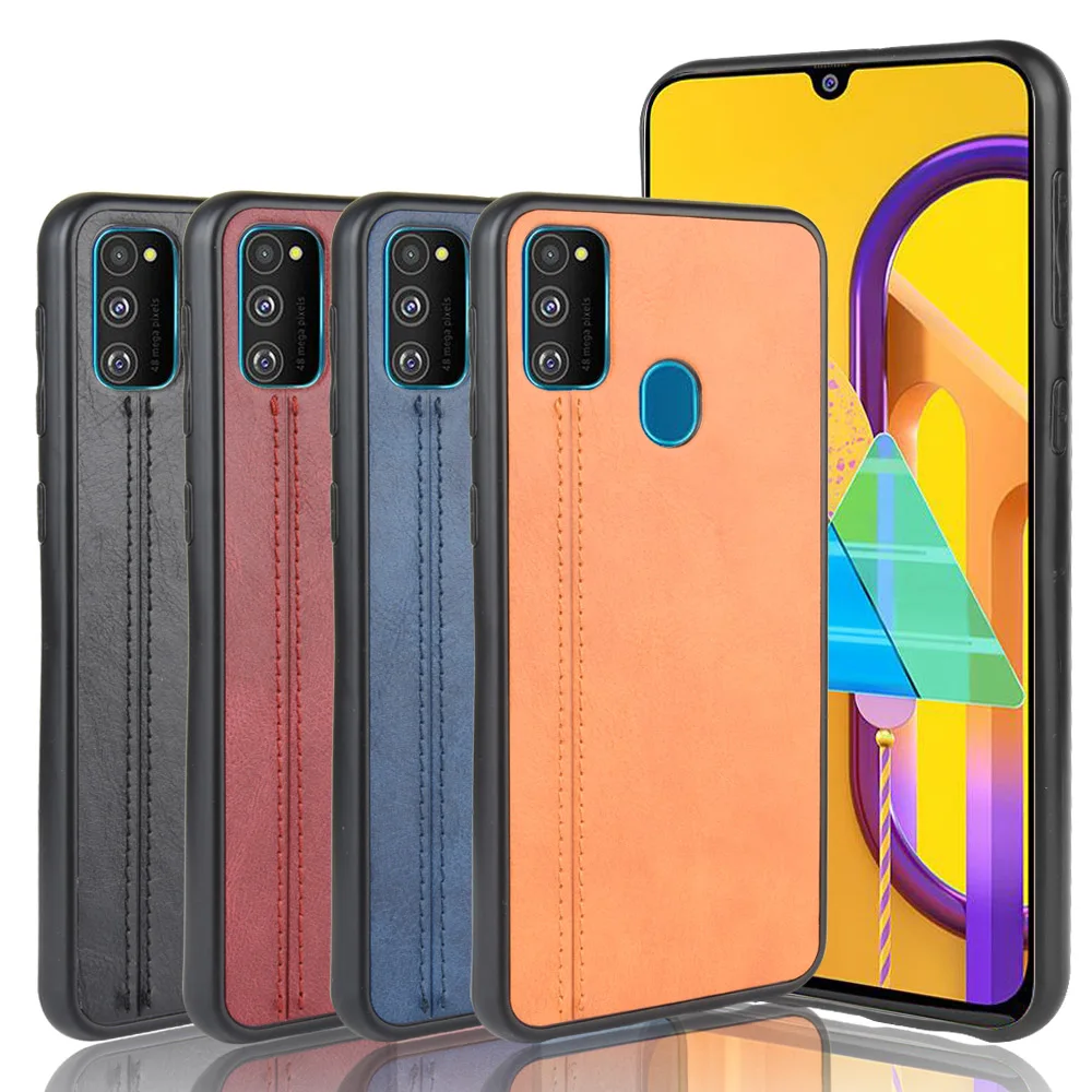Чехол для Samsung Galaxy M21 чехол из натуральной кожи M 21 модные чехлы телефонов|Бамперы|