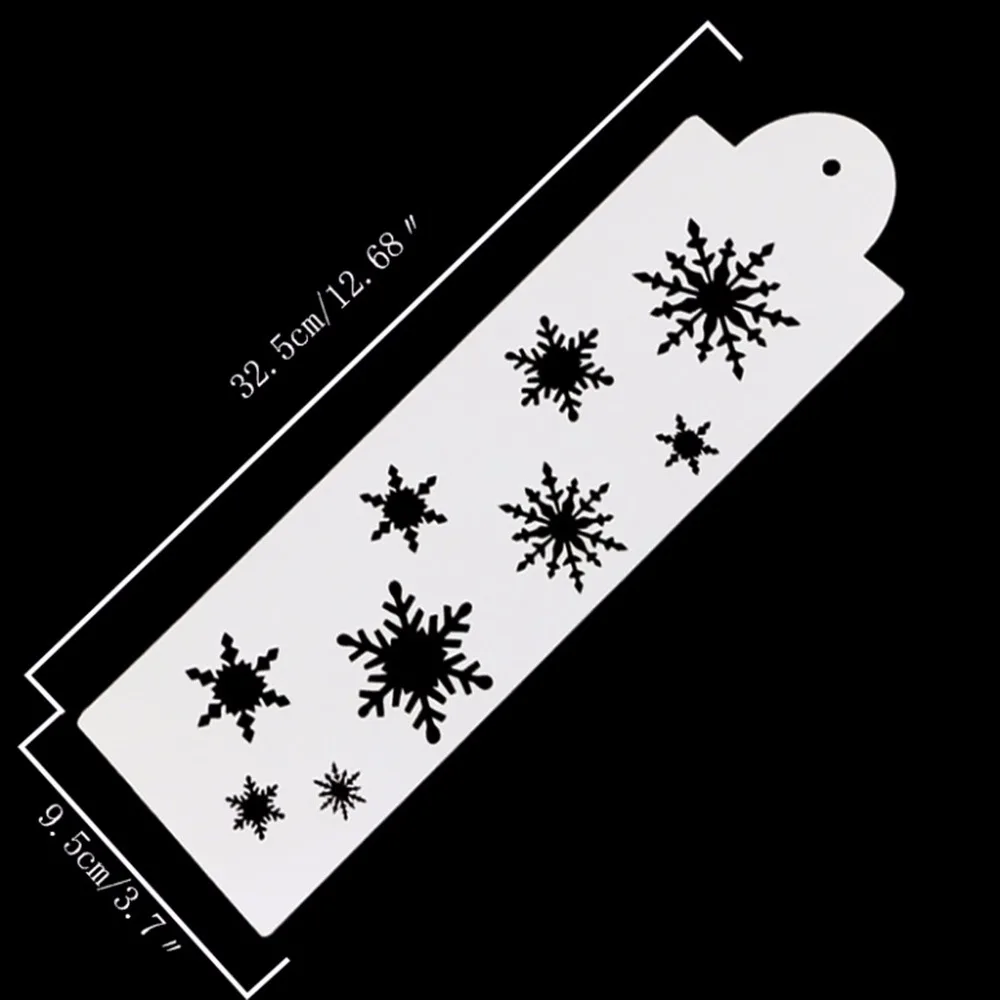 1pc Snowflake Инструмент для украшения торта, дамасская кружевная кайма, торты, торты, кексы, трафарет для изделий из сахара, декоративная форма, инструмент для выпечки, кухонные аксессуары - Цвет: 1pc Snowflake