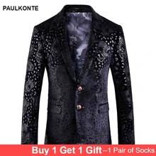 Men'S New Slim British Style Fashion Temperament Casual Suit Jacket High Quality Luxury Trend Leopard Blazer Men'S New Slim British Style Fashion Temperament Casual Suit Jacket High Quality Luxury Trend Leopard Blazer