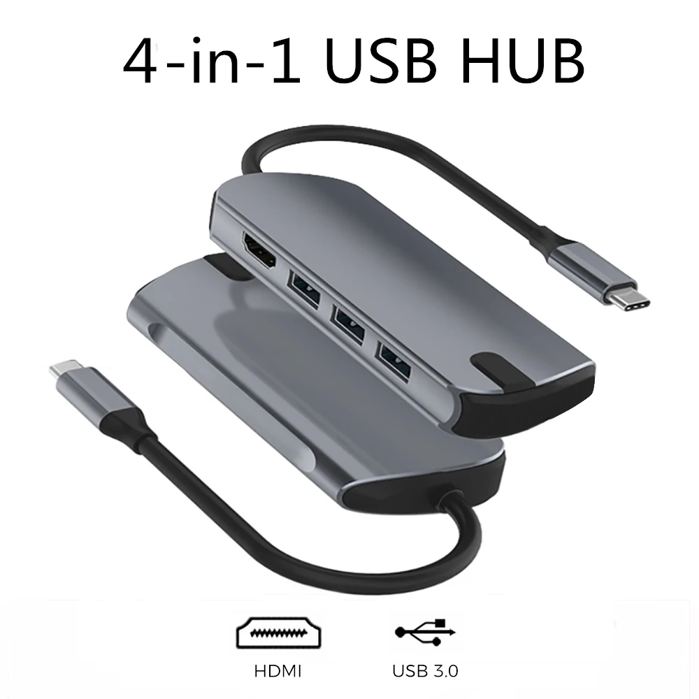 

USB C HUB With 4K HDMI USB 3.0 Type C Hub USB 3.1 Plitter For Macbook Pro Dell XPS 13 15 Lenove ThinkPad YOGA Huawei MateBook