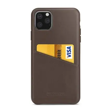Роскошный чехол из натуральной кожи для iPhone 11 Pro Max, Ультратонкий защитный чехол для iPhone 11/11Pro, чехлы со слотом для карт