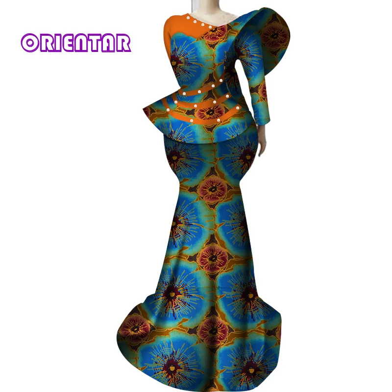 Elegante africano roupas para mulher dashiki bazin