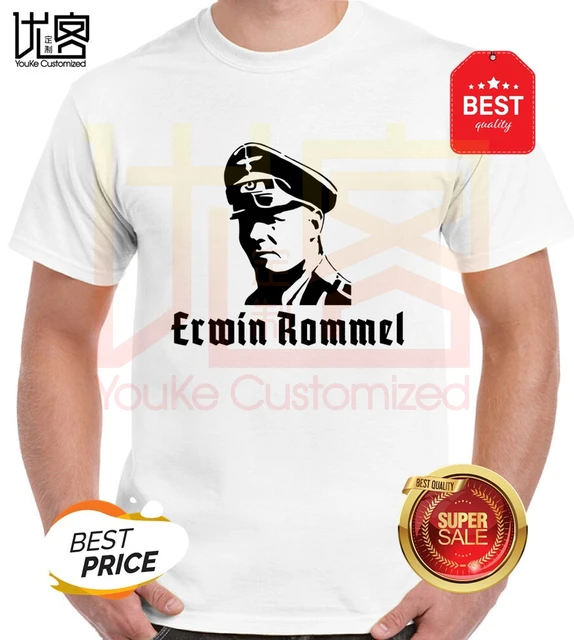 Hot Sale Men Cotton T Shirt Erwin Rommel T-Shirt Summer Male Short Sleeve  Shirt Casual Tees Tops Harajuku Streetwear _ - AliExpress Mobile