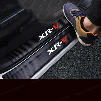 

Lsrtw2017 Carbon Fiber Leather Car Sill Sticker Threshold Mat Trunk Cover for Honda Vezel XR-V 2015 2016 2017 2018 2019 2020