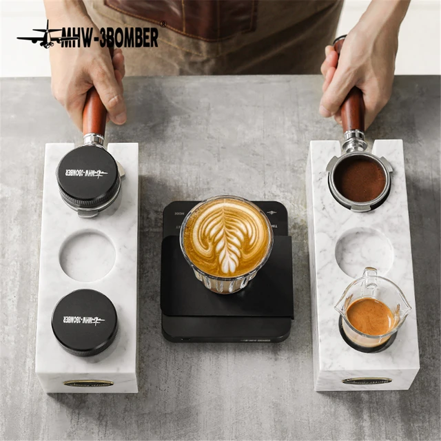 Bincoo Coffee Tamper Holder,Support Base,Espresso Machine Accessories  Espresso Tamper Mat Station for Barista Coffee Maker