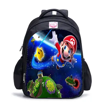 

Super Mario Printing Backpack Children Cartoon Sonic Backpacks Boys Girls SchoolBag For Teenager Daily Backpack Kids BookBag