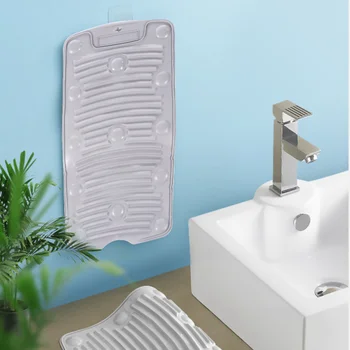 

2PCS Safe Silicone Washboard Durable Washing Clothes Board Scrubbing Board
