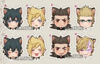 

DIY Final Fantasy XV Gladiolus Noctis Prompto Ignis Head Acrylic Keychain Strap