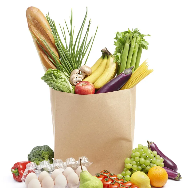 10 Stück braune Kraftpapiertüte für Lebensmittel und Gemüse, Einkaufstasche, Süßigkeiten-Paket, Kraft-Lunch-Tasche, Brot, Kekse, Snacks, Lebensmittel zum Mitnehmen – Detail 19