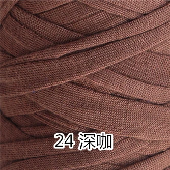 24 dark coffee 210 г/шт. необычная пряжа для ручного вязания, толстая нить для вязания крючком, тканевая пряжа «сделай сам», сумка, ковер, подушка, хлопковая ткань, футболка, пряжа - Цвет: 24 dark coffee