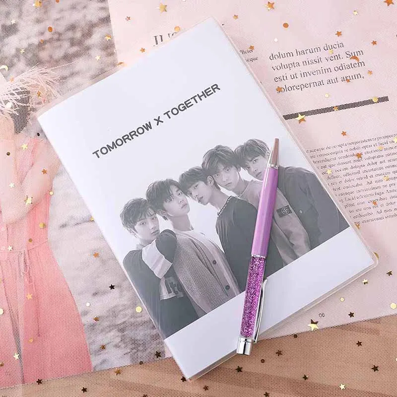 1 шт. Новое поступление K-pop TXT Together A5 notebook с мягкой резиновой крышкой для студентов канцелярские принадлежности