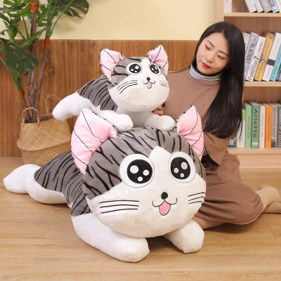 Большая кошка плюшевая кукла игрушка Чи мягкие игрушки гигантская с сыром мягкая