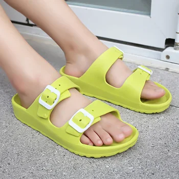 

Summer Woman Slipper Ladies Buckle Jelly Shoes Female Open Toe Flats Women Casual Colorful Open Toe Woman Comfortable Footwear