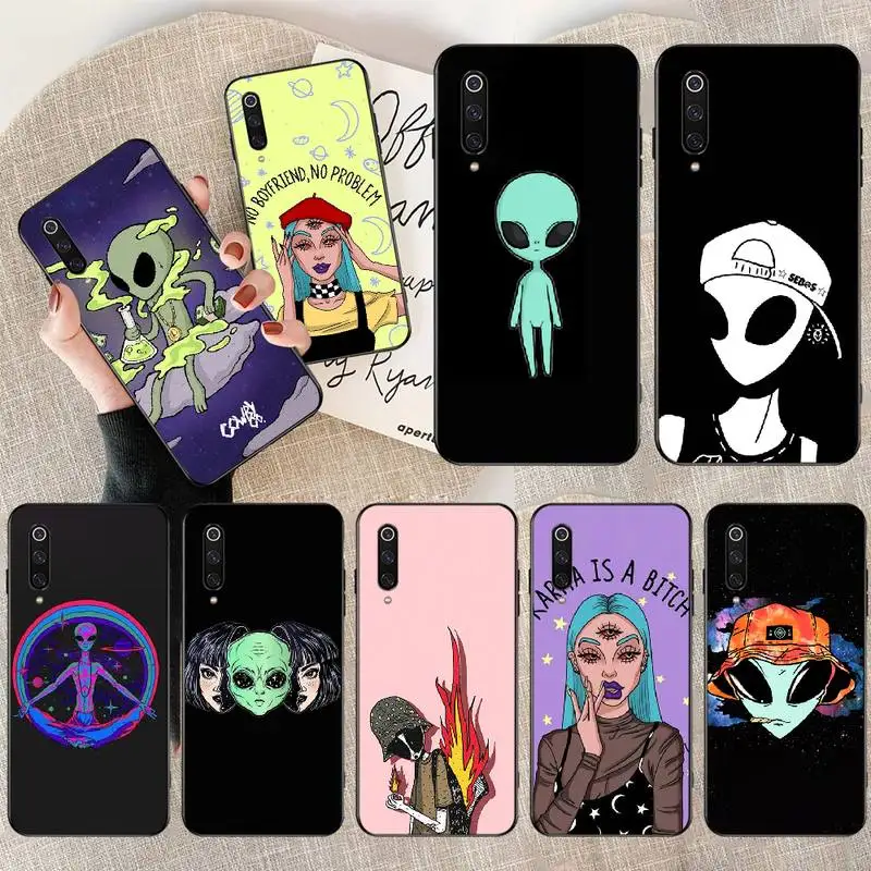 PENGHUWAN милый НЛО &quotсделай сам&quot Роскошный чехол для телефона накладка Redmi Note 8 8A 7 6
