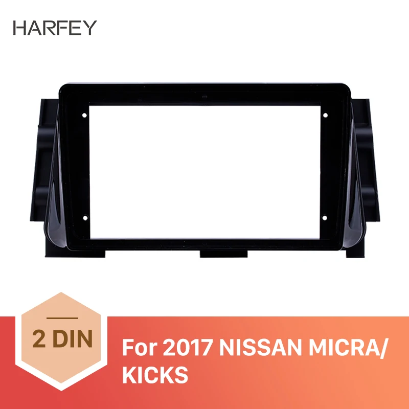 Harfey 2din Автомобильная рама 9 дюймов для 2017 NISSAN MICRA/ KICKS OEM стиль в панели ободка