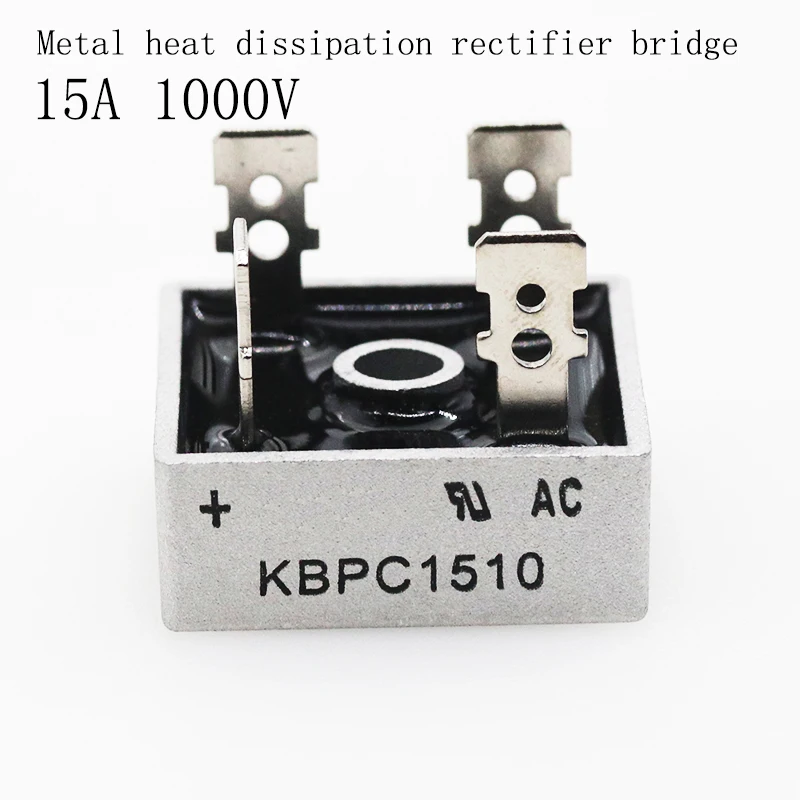 Мостовой выпрямитель KBPC1510 15A 1000V 2 шт./лот однофазный мостовой оригинальная интегральная схема|Выпрямители| |