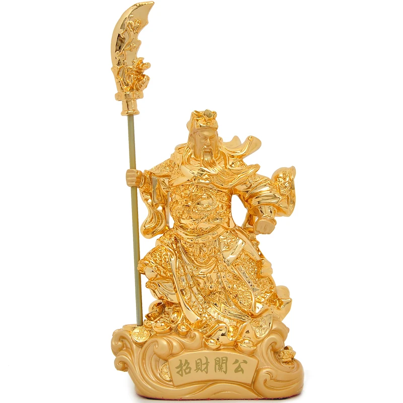 

Statue of Guangong ornaments God of wealth Buddha lucky crafts TV stand accessories, free shipping